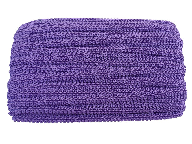 MONIDOOR 3/8 Inch Gimp Braid Trim 50 Yards for Upholstery Costume DIY Crafts (1308 Purple) - Image 1